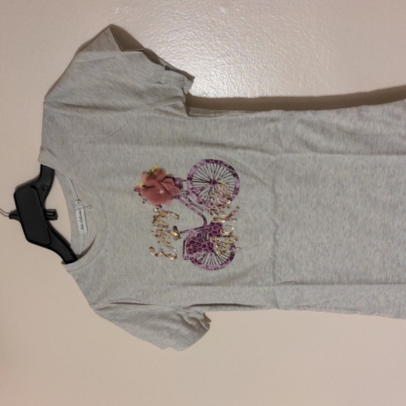 Nalie collection enjoy the ride sequin shirt sleeve shirt size s/m nwt - Picture 2 of 6